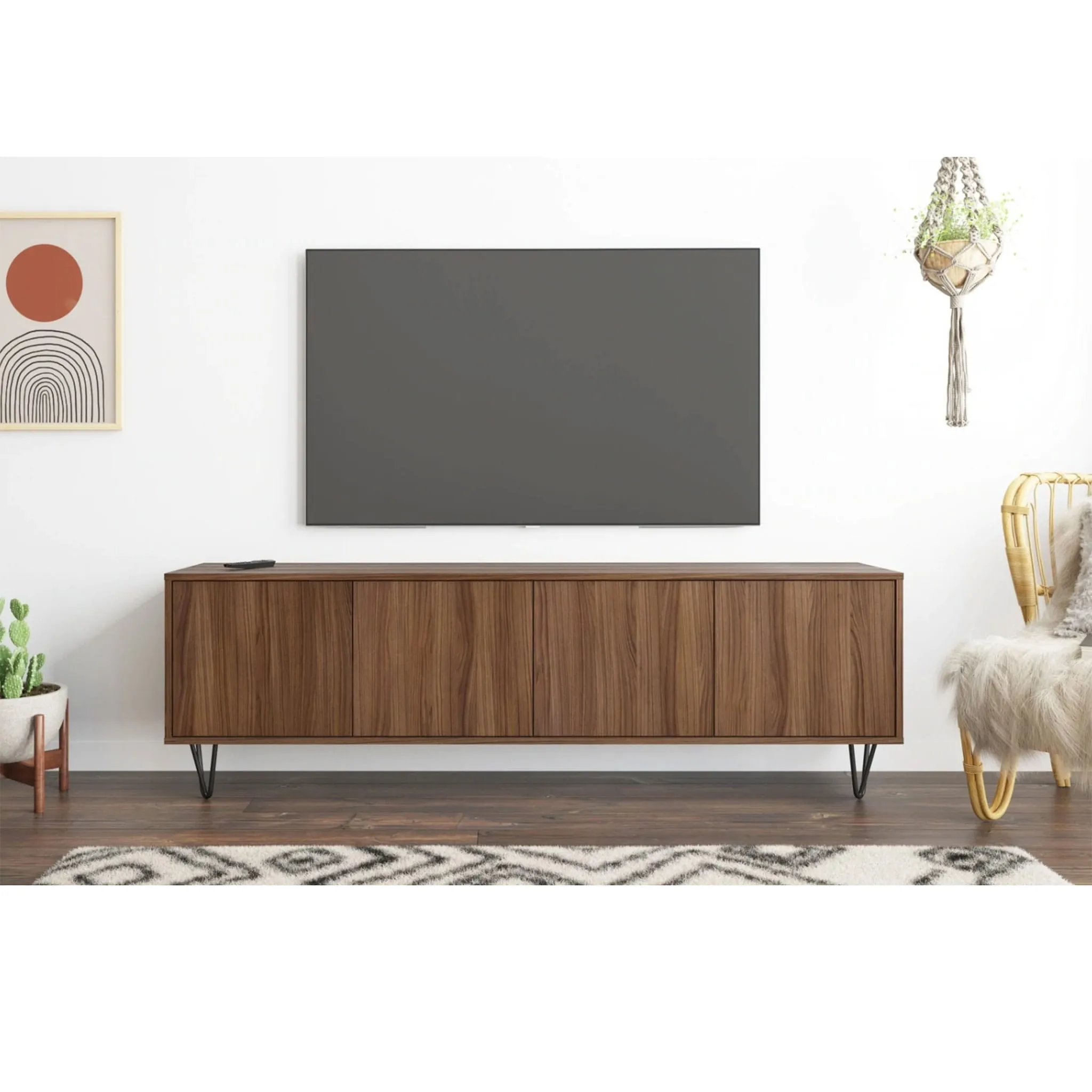 Nexera Meuble Audio-Vidéo Slim - Noyer