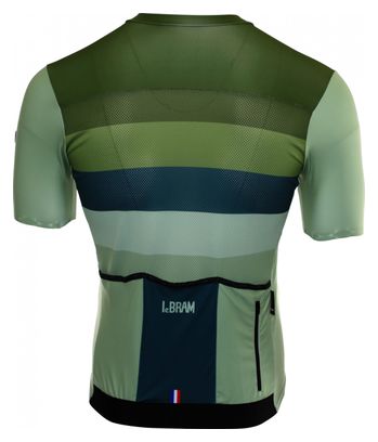 Maillot Manches Courtes LeBram Izoard Kaki Coupe Ajustée