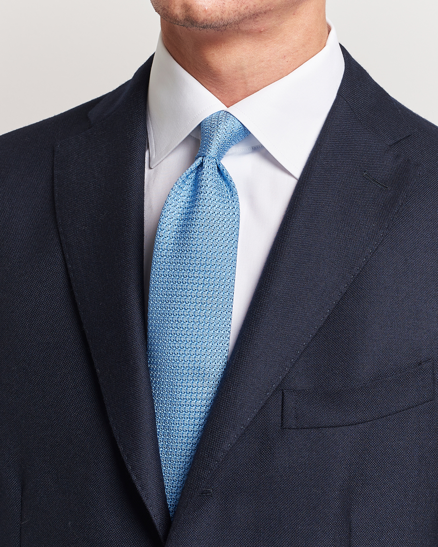 Amanda Christensen Silk Grenadine 8 cm Tie Sky Blue