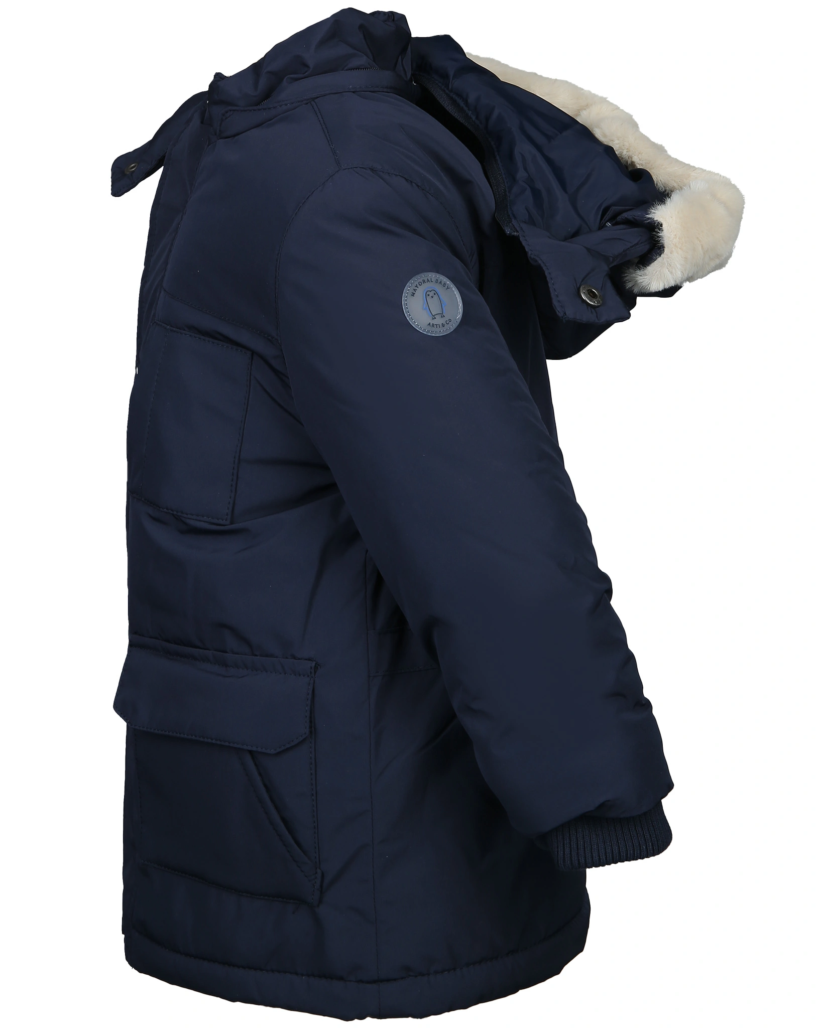 Winterparka MINI TEDDY in nachtblau