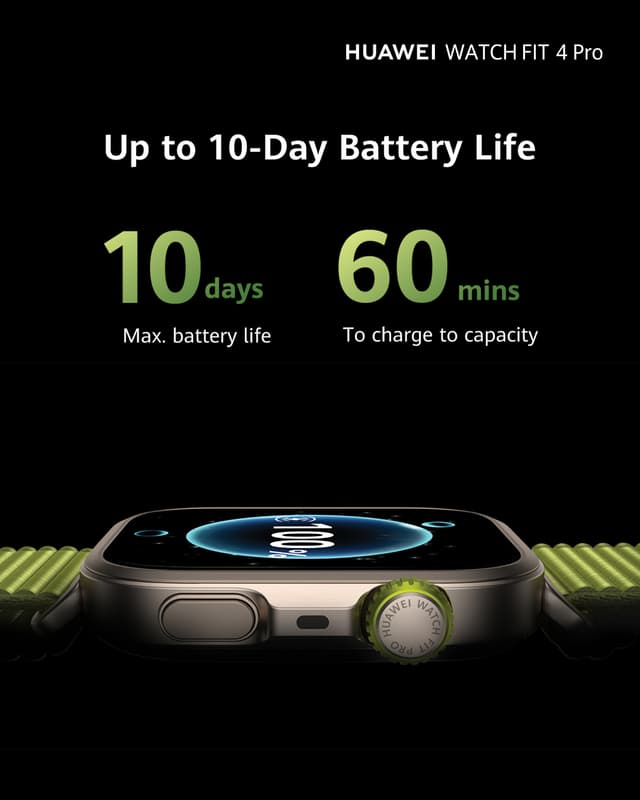Huawei Watch Fit 4 Pro smartur (blå)