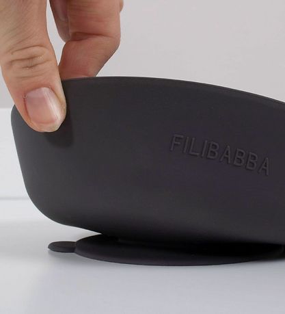 Filibabba Schüssel - 2er-Pack - Silikon - Stone Grey