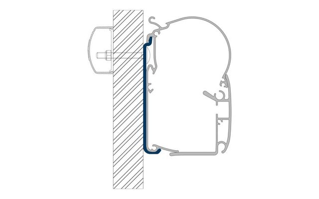 Dometic PW-ADAPT Adapter für Wandmarkisen PW 1100, PW 1500 & PW 3800