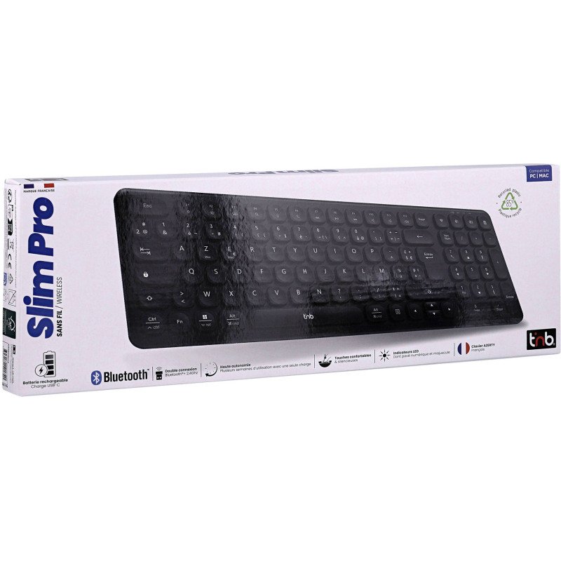 Clavier sans fil  Slim Pro rechargeable T'nB