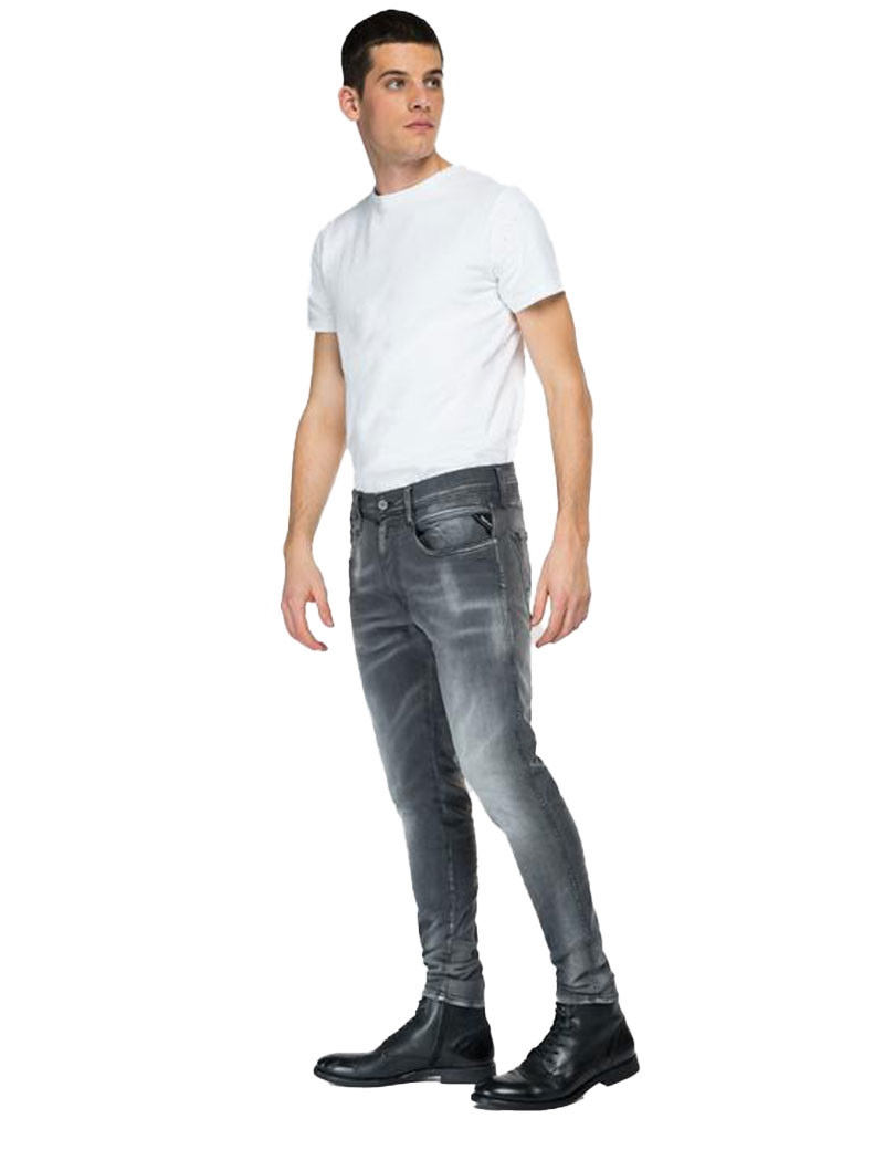 REPLAY PANTALON HOMME SUPER SLIM BRONNY MEDIUM GREY 096