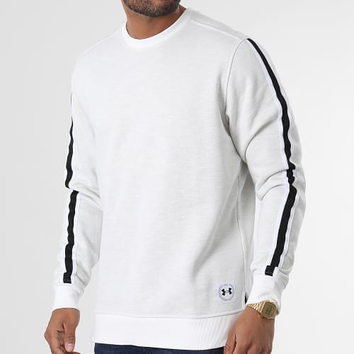 Sweat Crewneck A Bandes 1373814 Beige Chiné