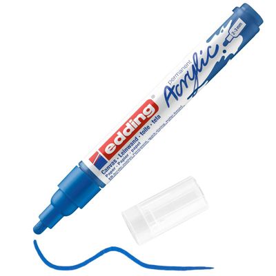Edding 5100 - Marqueur acrylique - bleu gentiane