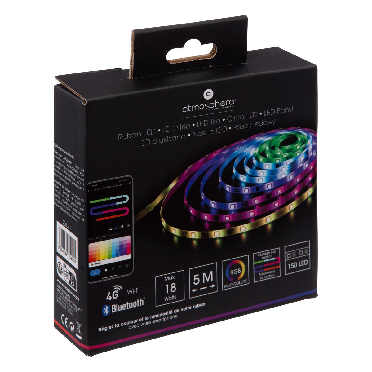 RUBAN LED SECTEUR ET BLUET REGLABLE L.500CM