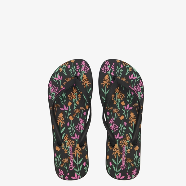 Copacabana dames teenslippers met bloemenprint