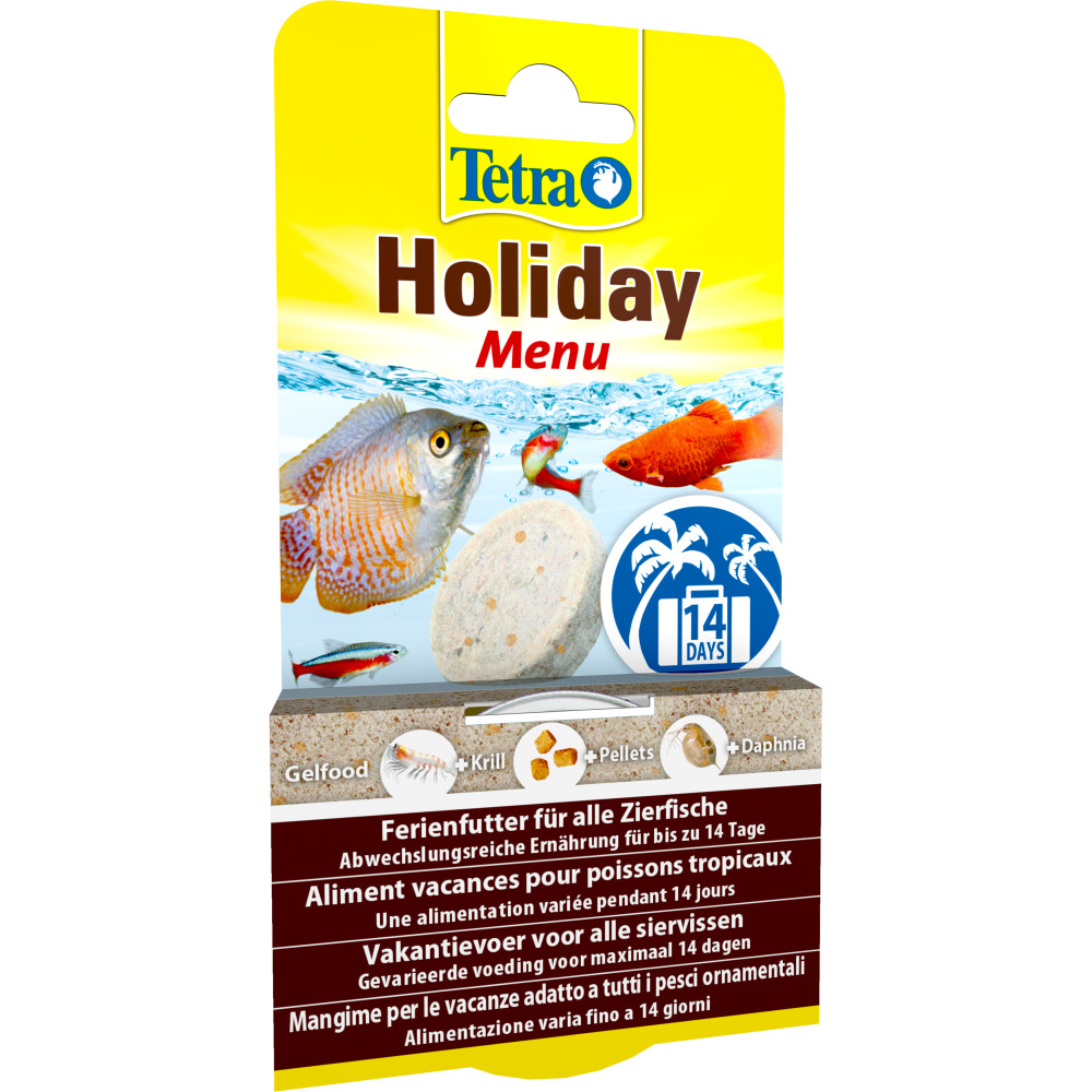Holiday menu 30g aliment pour les poissons tropicaux