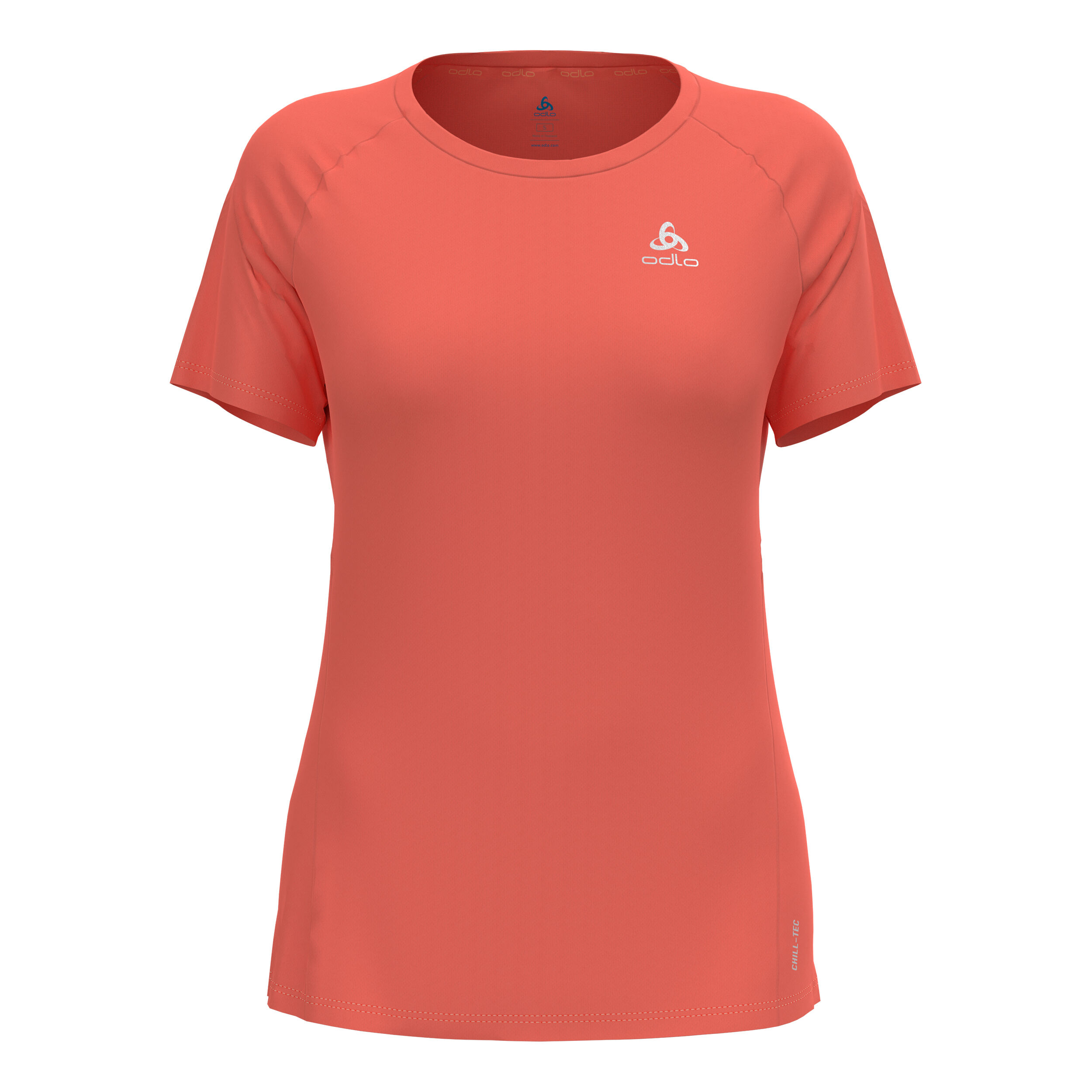 Odlo Essential Chill-Tec Crew Neck Maillot De Course Femmes - Orange
