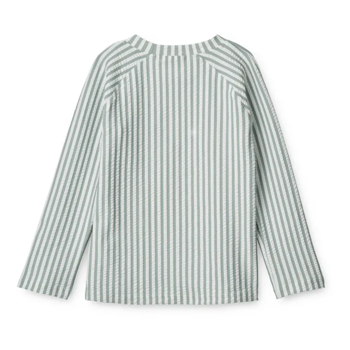 Liewood T-shirt Anti-UV Noah Rayé | Vert Menthe