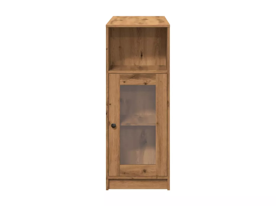 Table de bar avec étagères chêne artisanal bois d'ingénierie