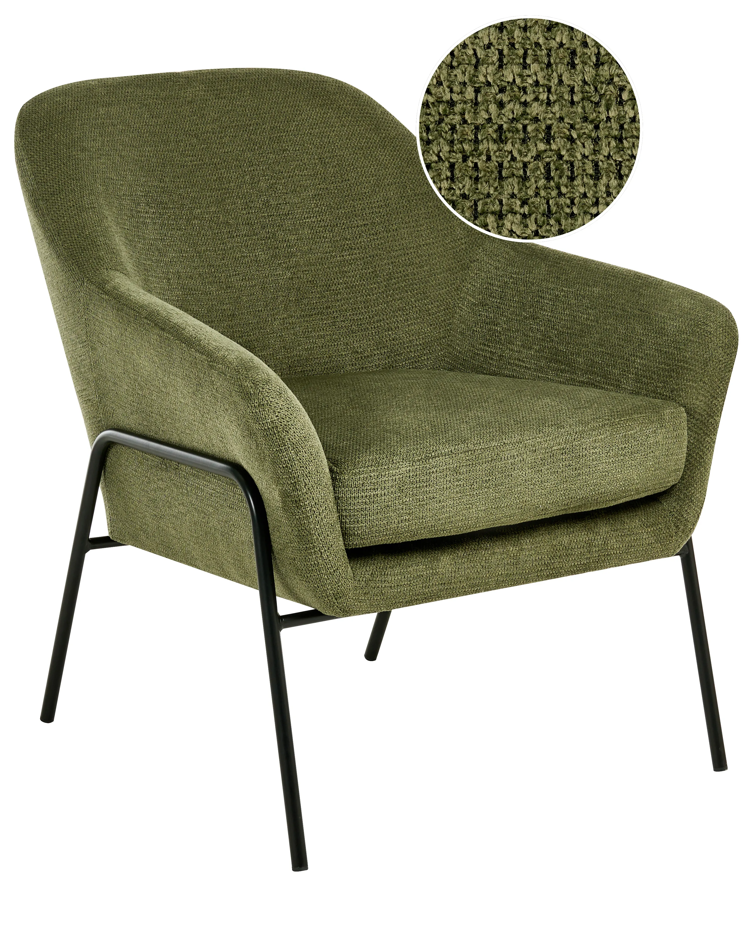 Fauteuil VEDDIGE Stof Groen