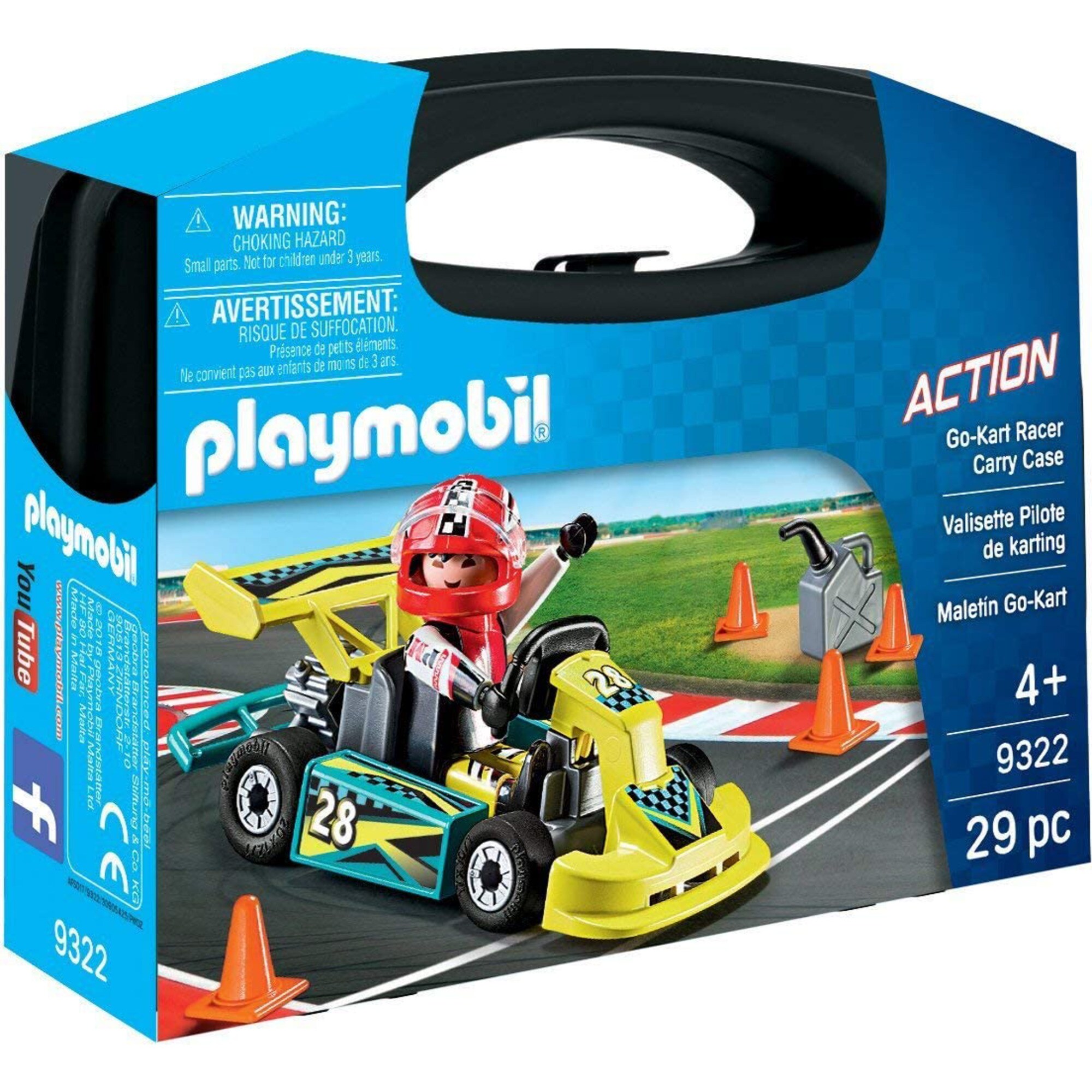 PLAYMOBIL Konstruktionsspielzeug Action Go-Kart-Rennfahrer zum Mitnehmen