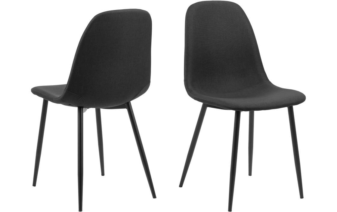 Stuhl Celia 4 Stück, Schwarz<br>Esszimmerstühle