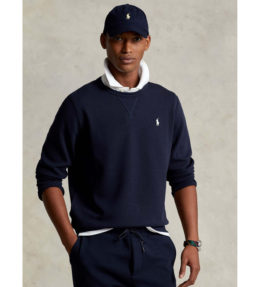 Suéter Ralph Lauren azul marinho de manga comprida