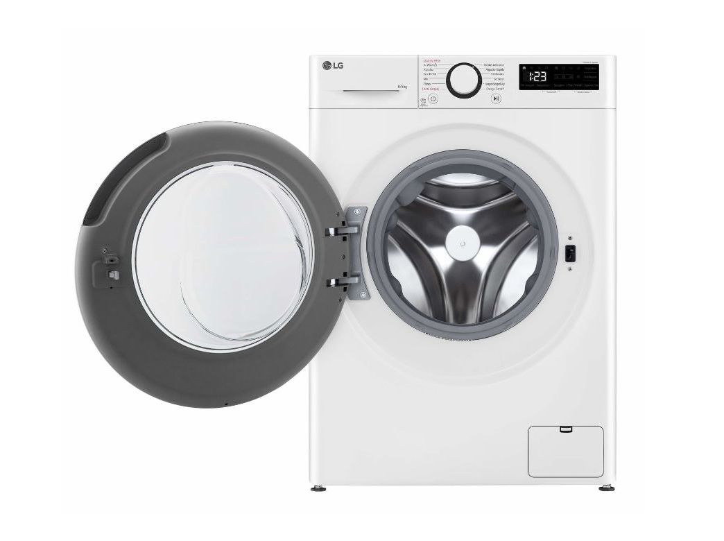 MÁQUINA DE LAVAR E SECAR ROUPA LG F2DR5S8S6W LAVA 8KG SECA 5KG