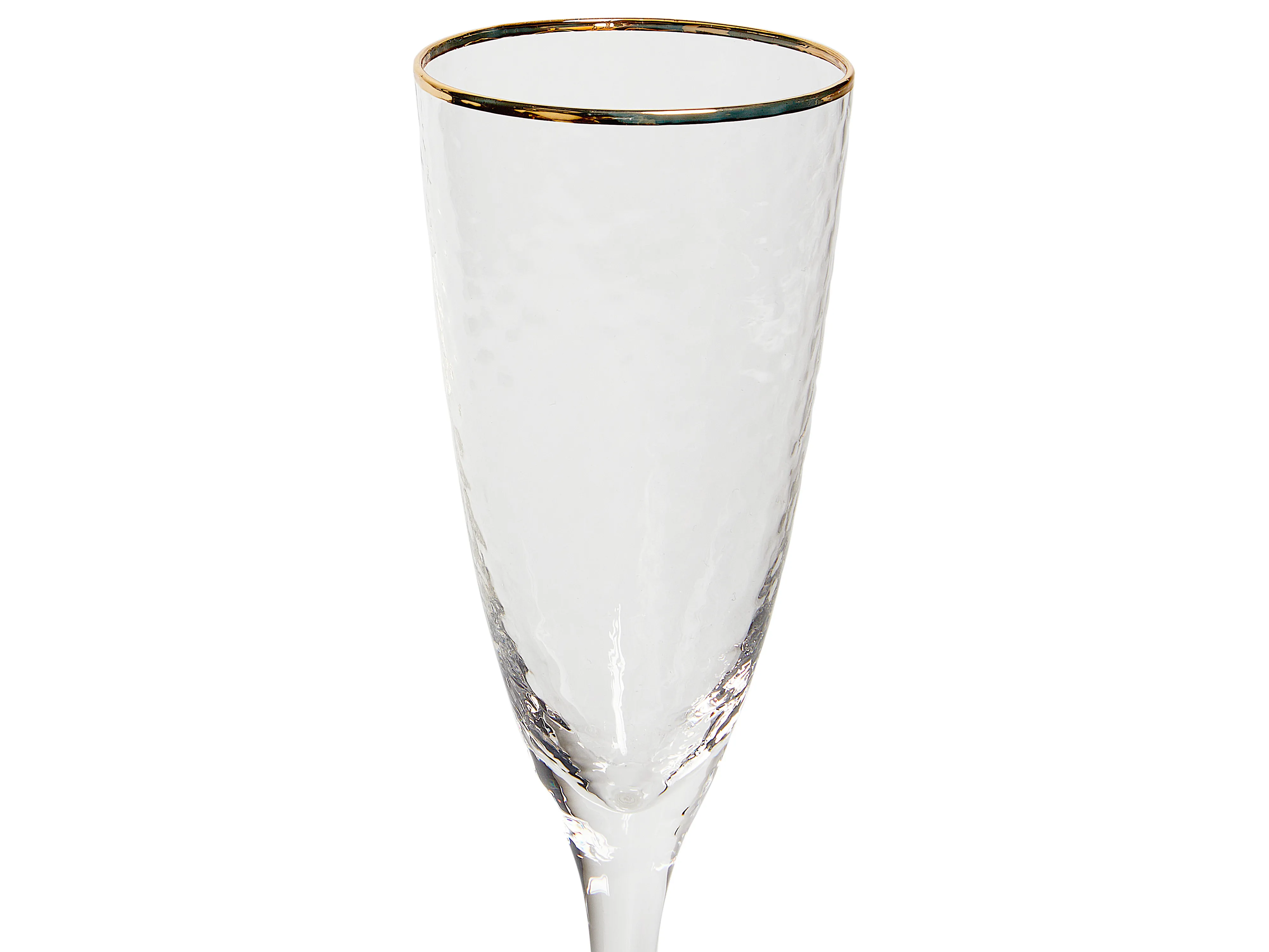 Set van 4 champagneglazen TOPAZ 250 ml Transparant