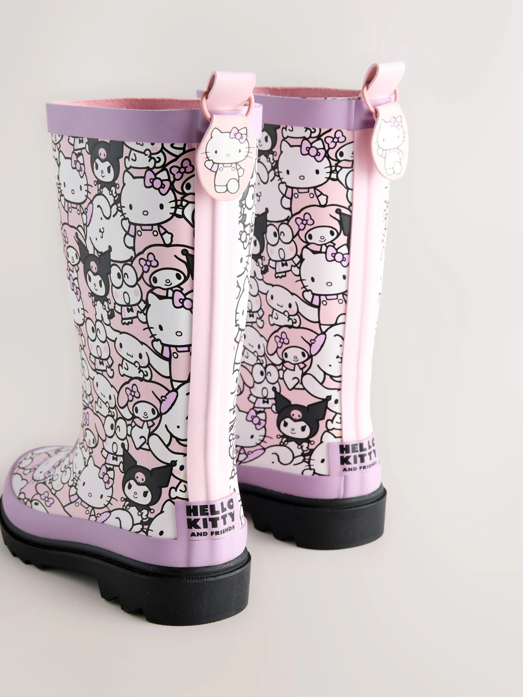 Zwart/paars - Hello Kitty and Friends Wellies