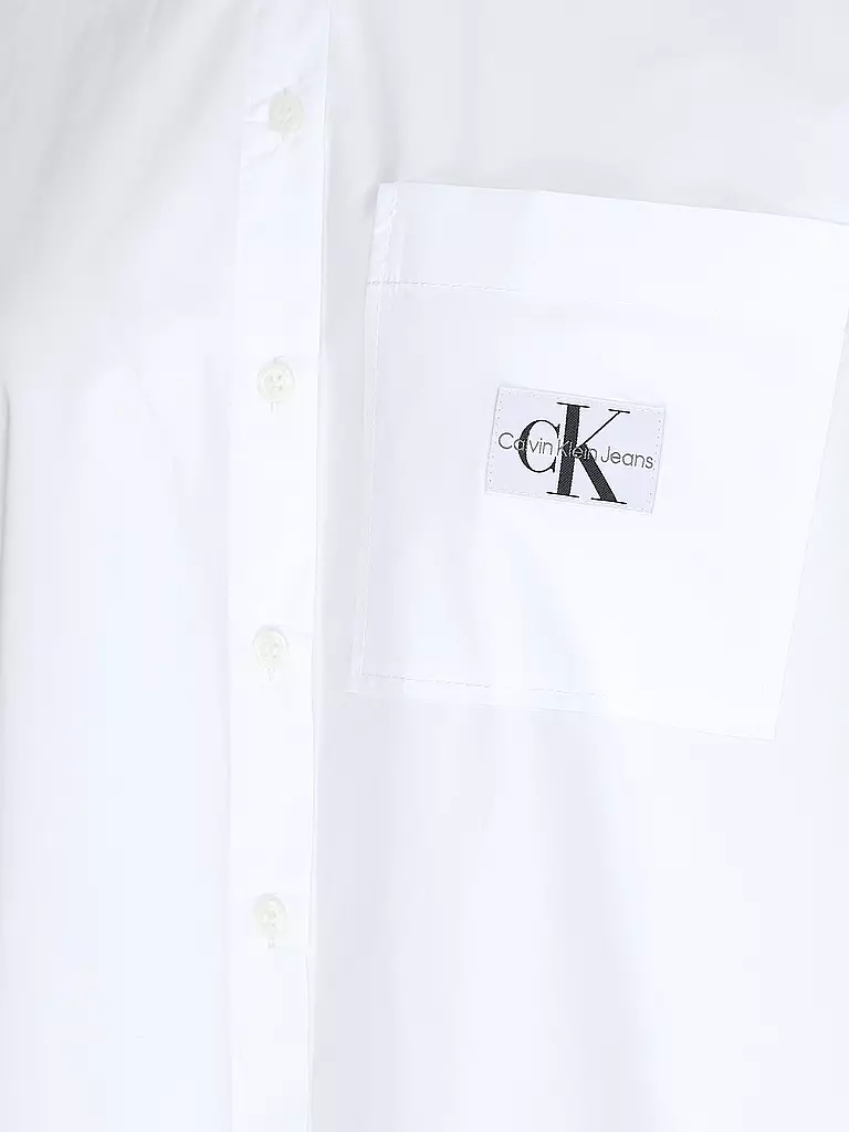 CALVIN KLEIN JEANS Hemdbluse weiss