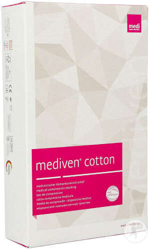 Mediven Cotton CCL2 Ag/Nob-W P.O. Bas De Compression Caramel T2 1 Paire