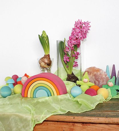 Grimms Holzspielzeug - Regenbogen - 6 Teile - Pastel
