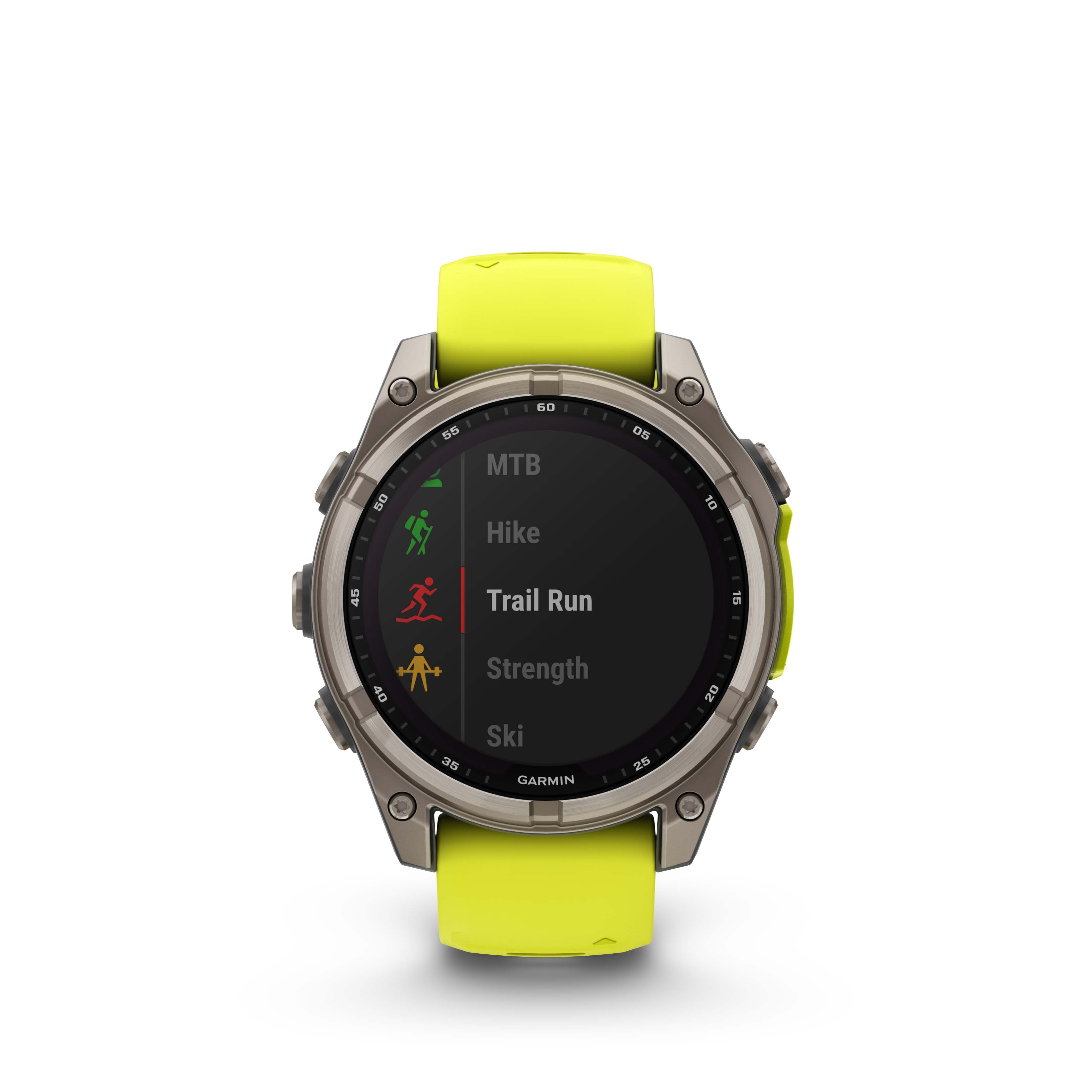 Garmin Fenix 8 47mm Sapphire Solar Titan/Yellow