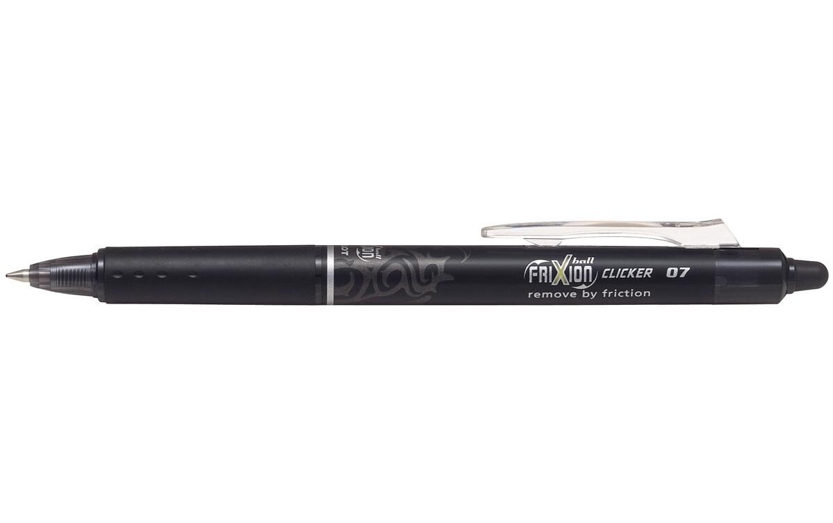 Rollerball Frixion Clicker 0.7 mm Schwarz, MediumOhne Rückstand löschbarer Tintenroller