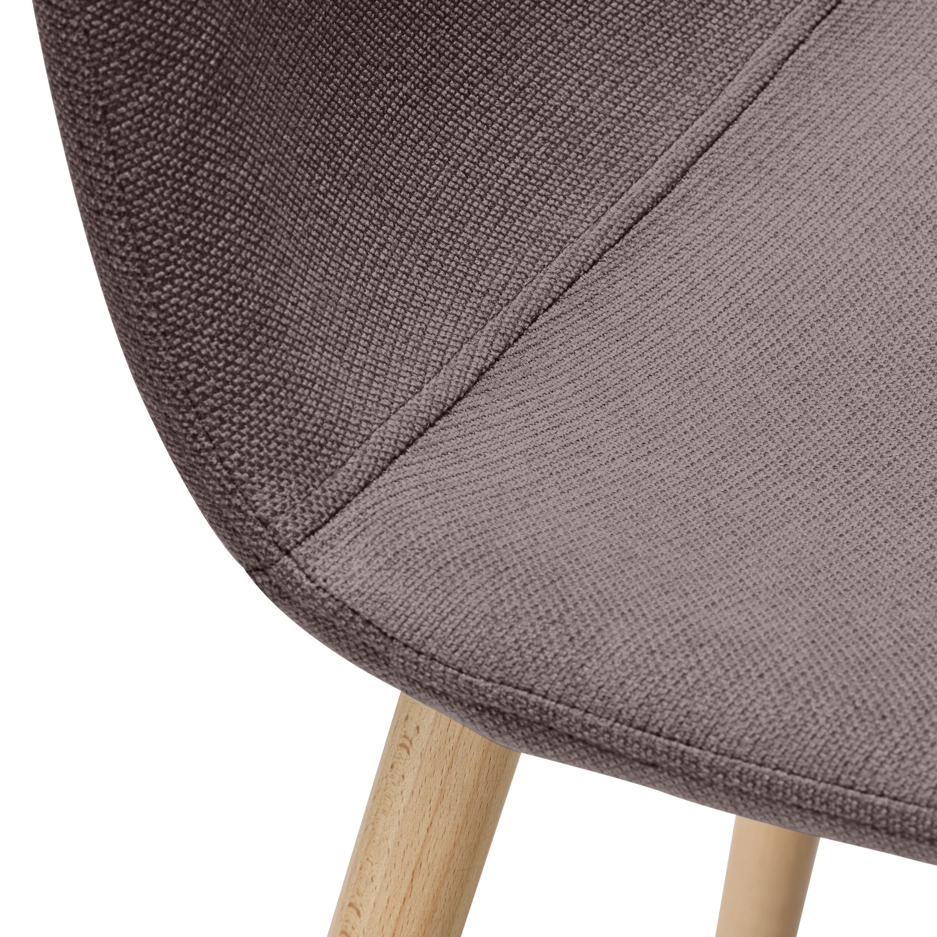 ROSSELLI Stuhl - Hellgrau / B: 44.0 cm x T: 51.5 cm x H: 87.0 cm