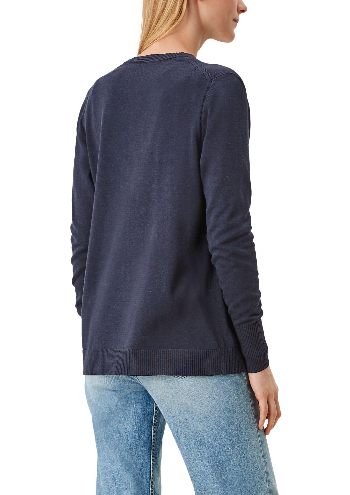 Cardigan in verschlussloser Form