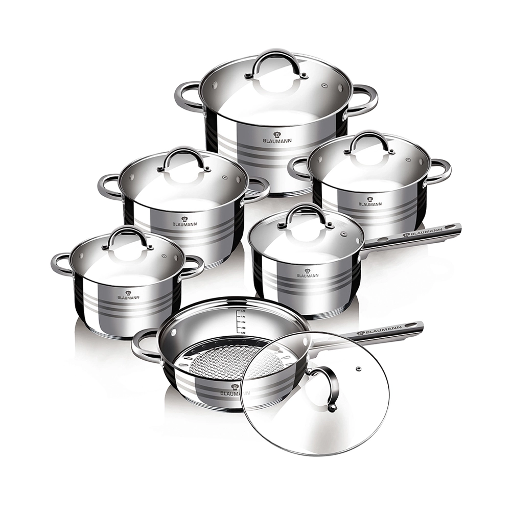 Blaumann 12-teiliges Kochgeschirr-Set Gourmet Line Shiny