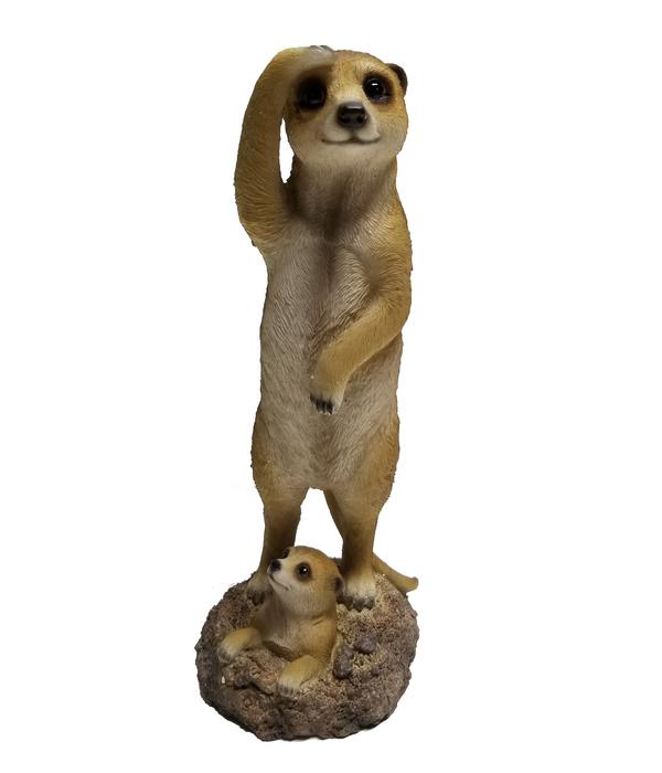Dehner Polyresin-Erdmännchen Duo, ca.