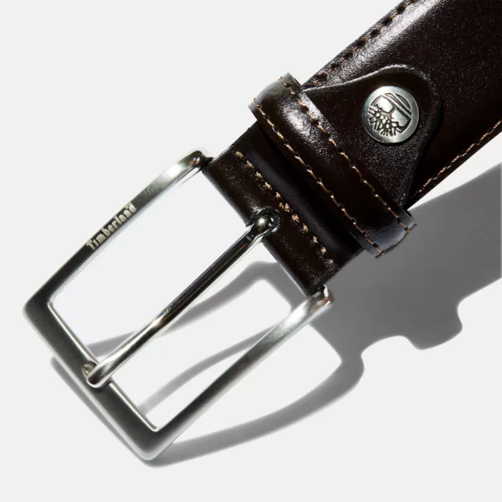 Ceinture en cuir classique pour homme en marron