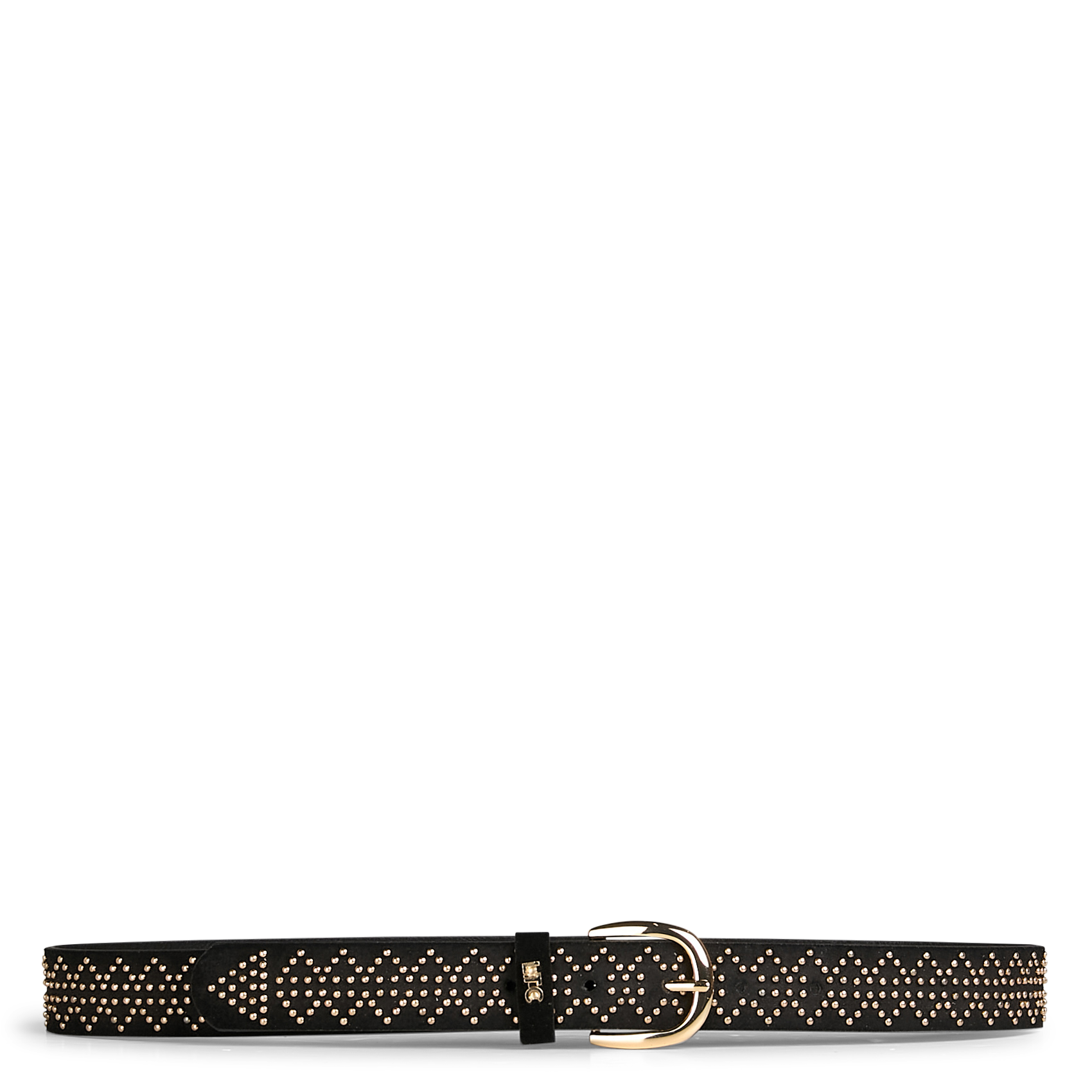 MANOL - Ceinture à clous en cuir | Noir