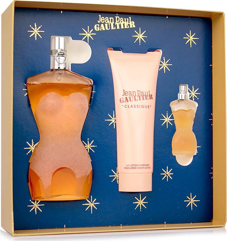 Jean Paul Gaultier Classique Set Eau de Toilette 100 ml + Body lotion 75 ml + Eau de Toilette Spray 6 ml