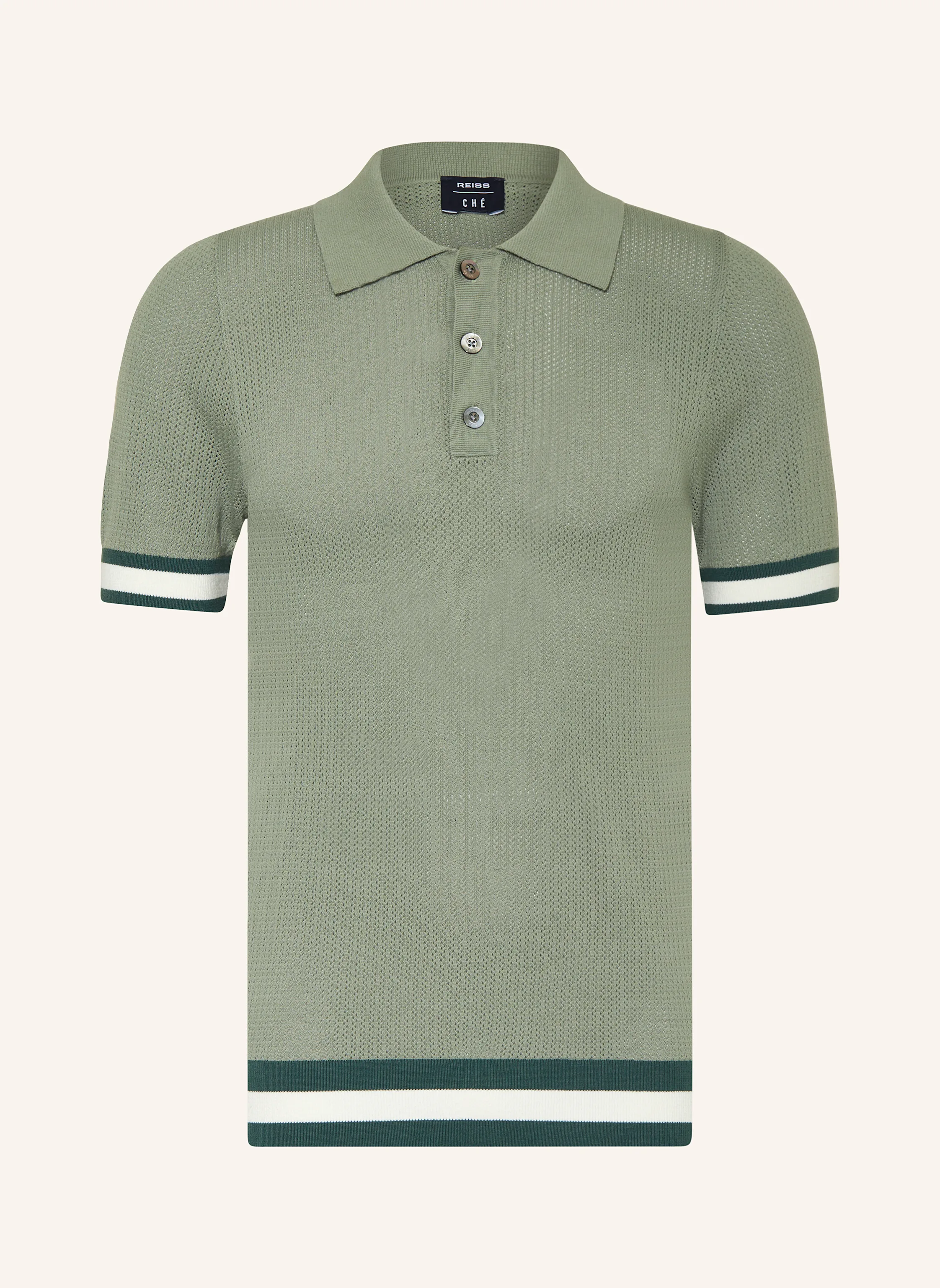 REISS Strick-Poloshirt QUINN
