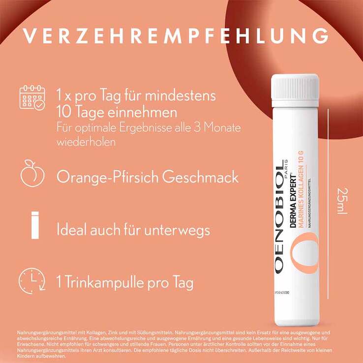 Oenobiol Derma Expert Marines Kollagen 10G Tra, 10X25 ml