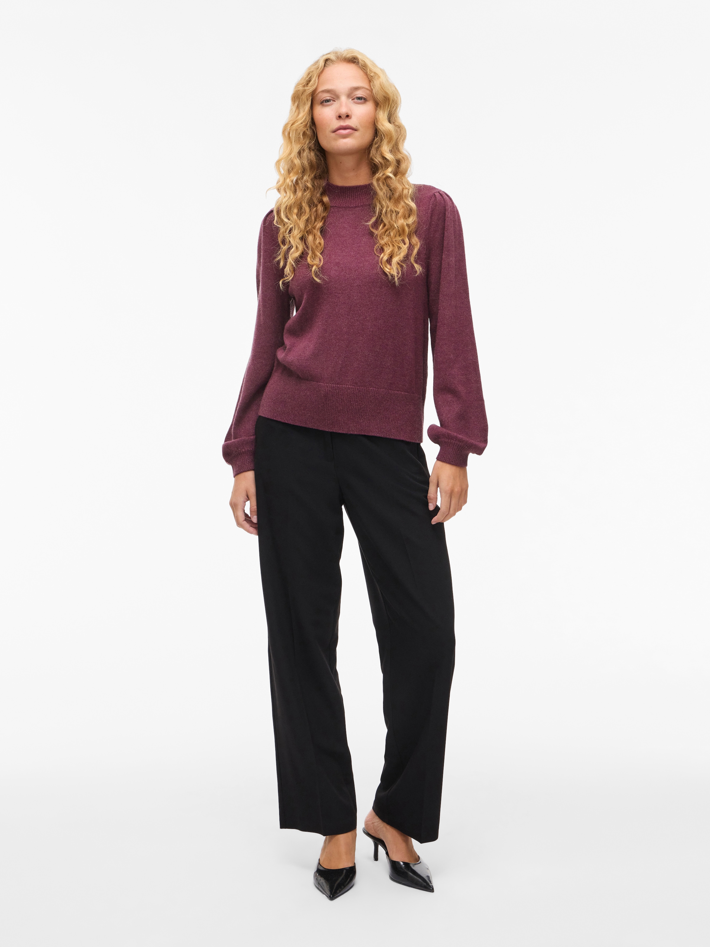 Vila Rundhalspullover »VIRIL TURTLE-NK BALLOON L/S TOP - NOOS«