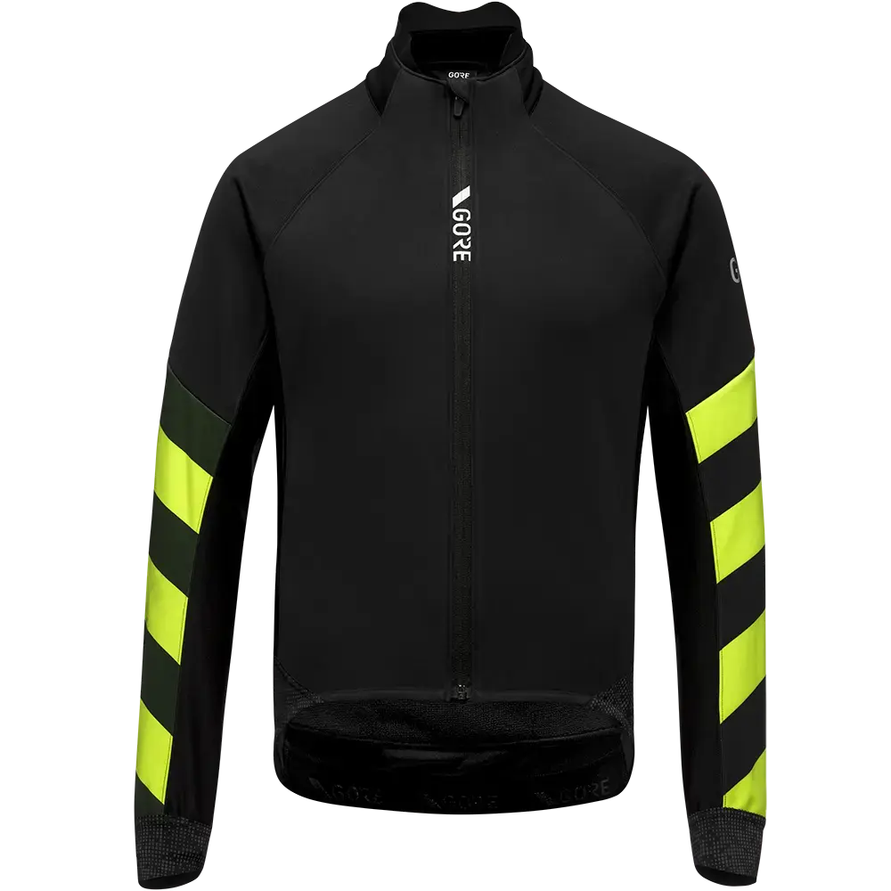 GORE Wear C5 GORE-TEX INFINIUM Signal Thermo Fietsjack Zwart/Geel Heren