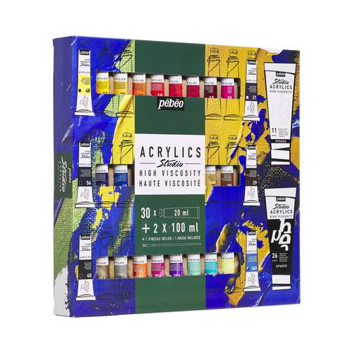 pébéo Studio HIGH VISCOSITY Acrylfarben-Set