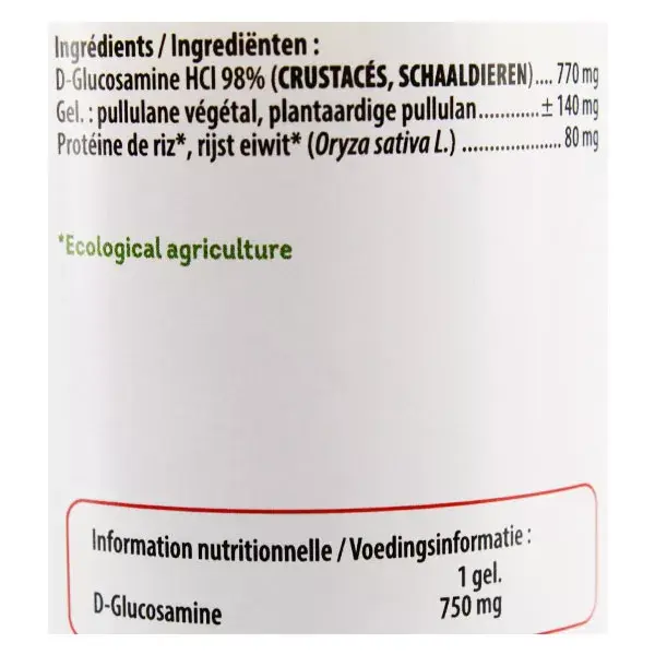 Be-Life Glucosamine 1500 120 gélules