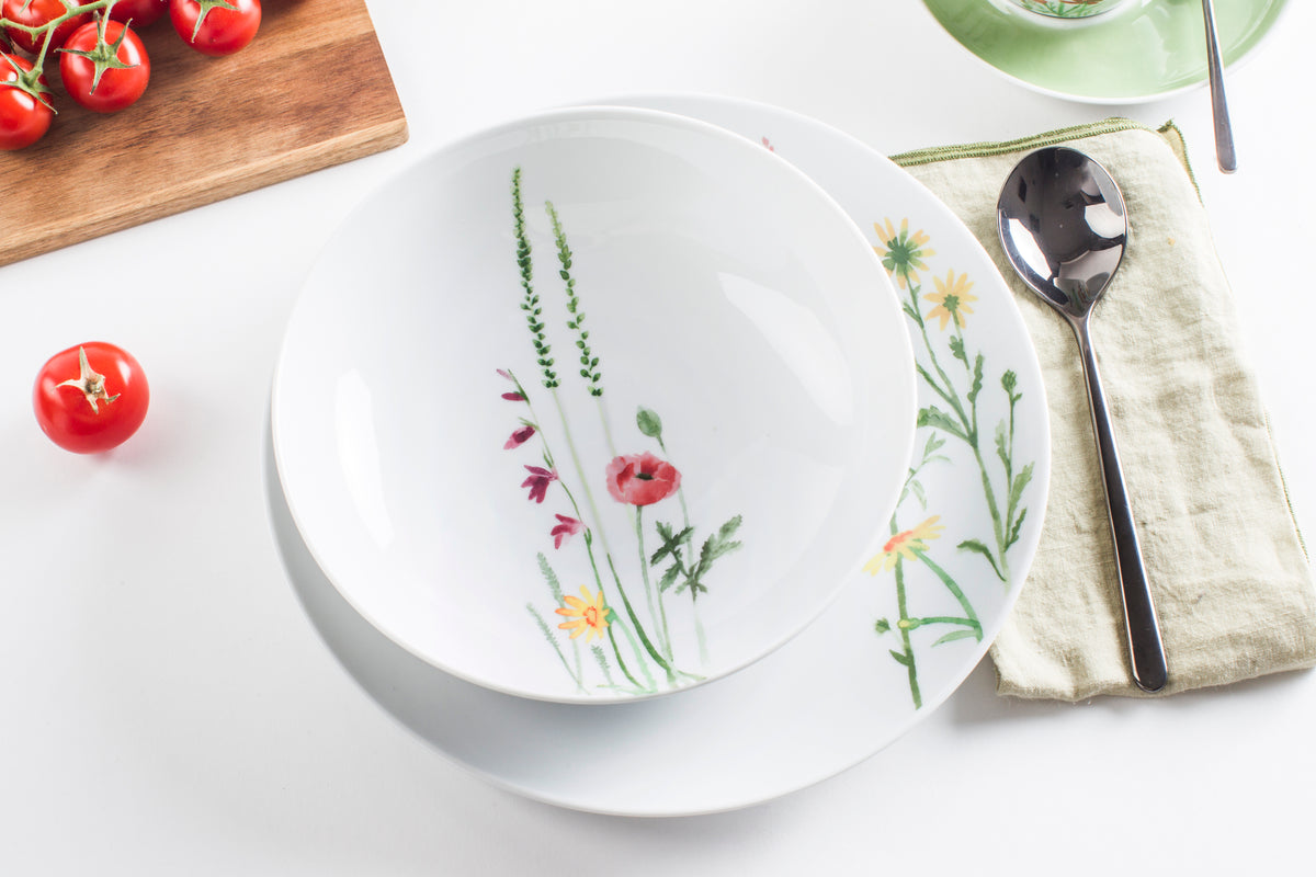 KAHLA Five Senses Wildblume Design 2 Go Set 12tlg. Wildblume rot\/gelb