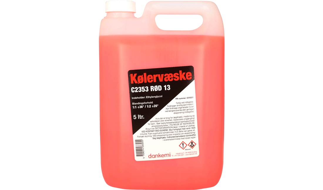 Kølervæske - RØD G13 5L