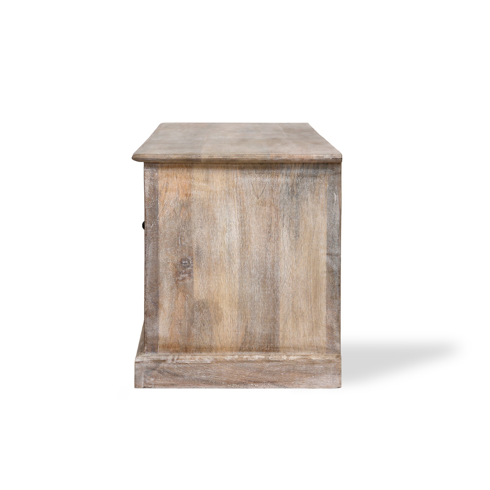 TV-Board 'Germois', natur, weiß gekälkt, B 150 cm, H 45 cm, T 40 cm von fischer's lagerhaus