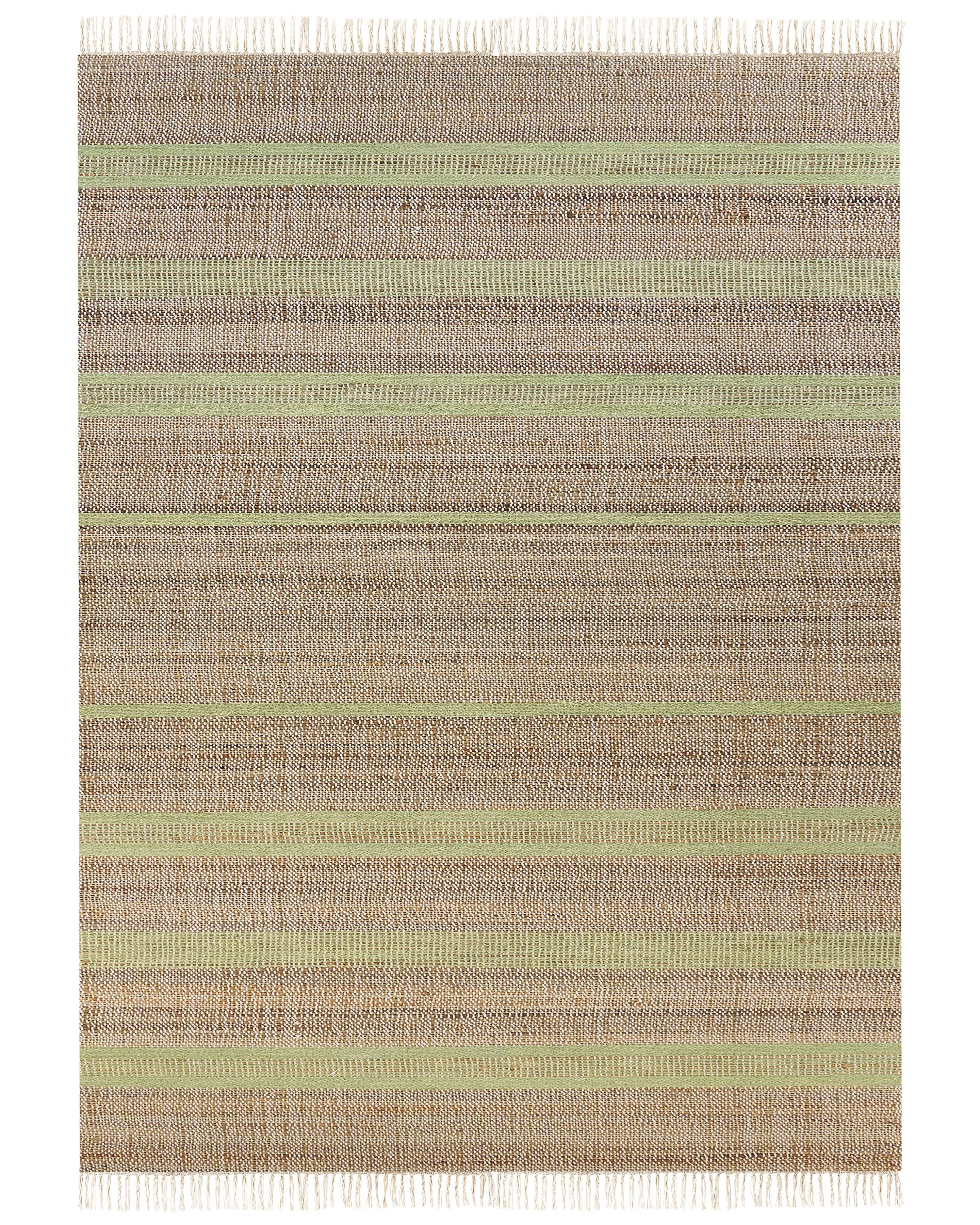 Vloerkleed TALPUR Lichtgroen 160 x 230 cm Jute