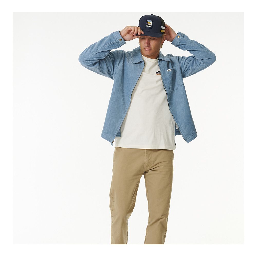 Rip Curl SURF REVIVAL CORD - Veste Homme dusty blue