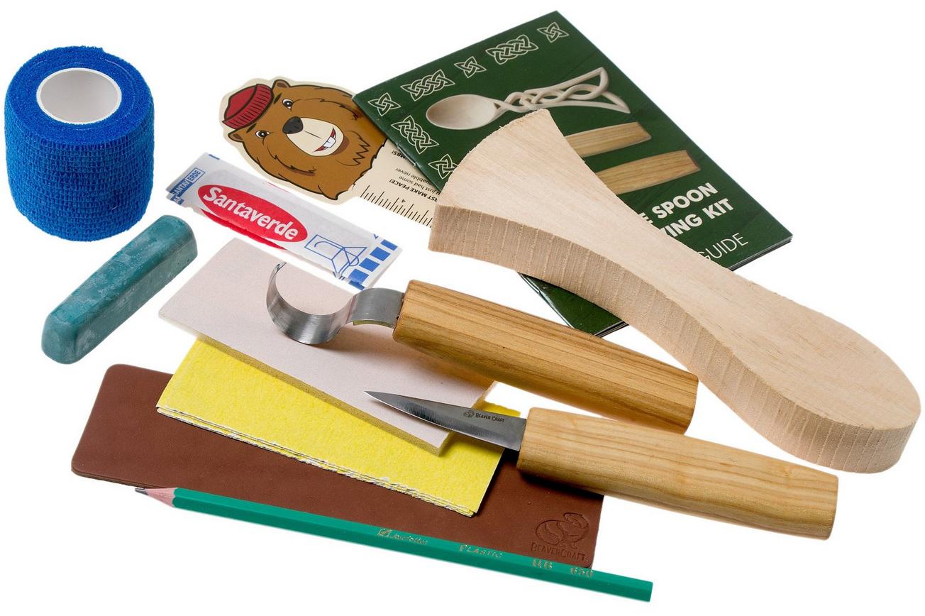 BeaverCraft Love Spoon Carving Hobby Kit DIY04 houtsnijset