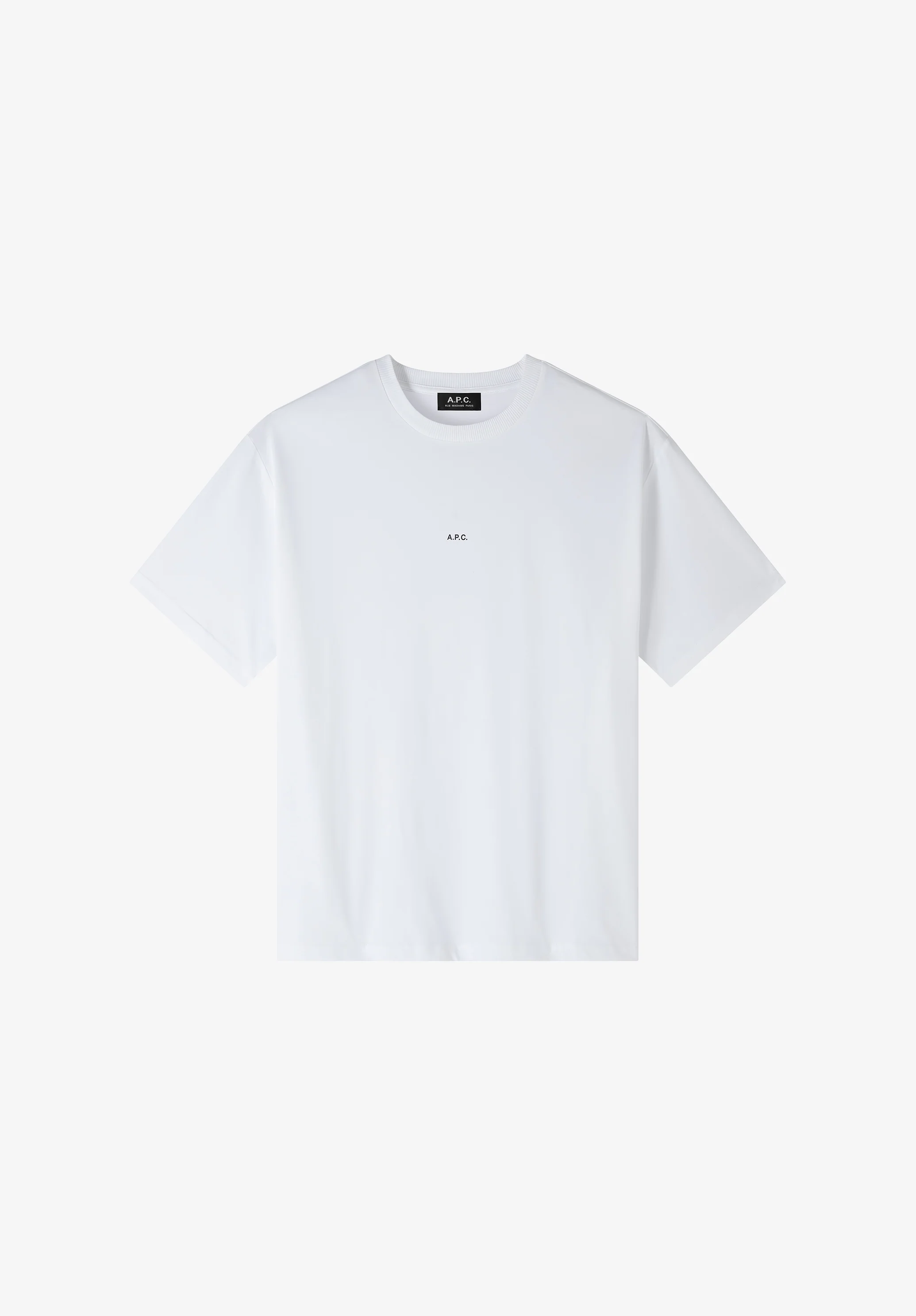 T-Shirt Boxy Micro Logo - Blanc/noir
