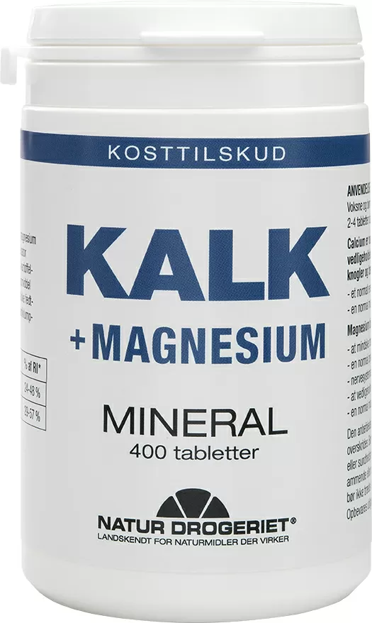 Natur-Drogeriet Kalk   Magnesium - 400 tabl.